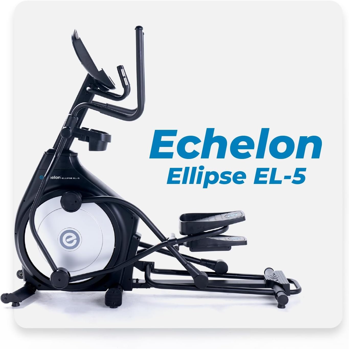 Echelon - Elliptical Exercise Machine - Work Out Equipment for Home Gym - Magnetic Resistance Mechanism - 20 Stride with Single Rail Design - Pre-Programmed LCD Monitor - Convenient Tablet Holder - Image 3