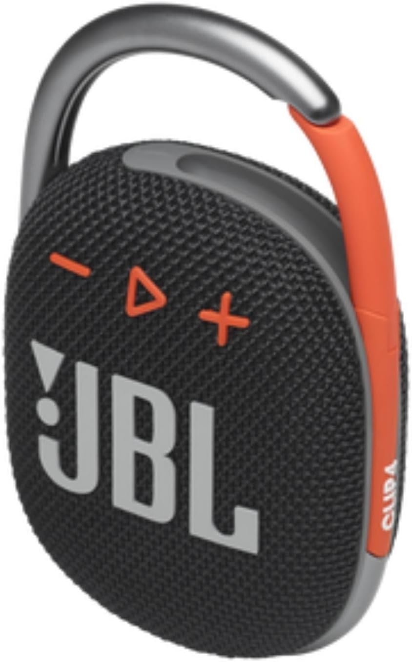 JBL Clip 4, Black/Orange - Portable Bluetooth 5.1 Speaker - Up to 10 Hours of Play - Waterproof & Dust Resistant - Includes Noise & Echo-Canceling Speakerphone - Image 2