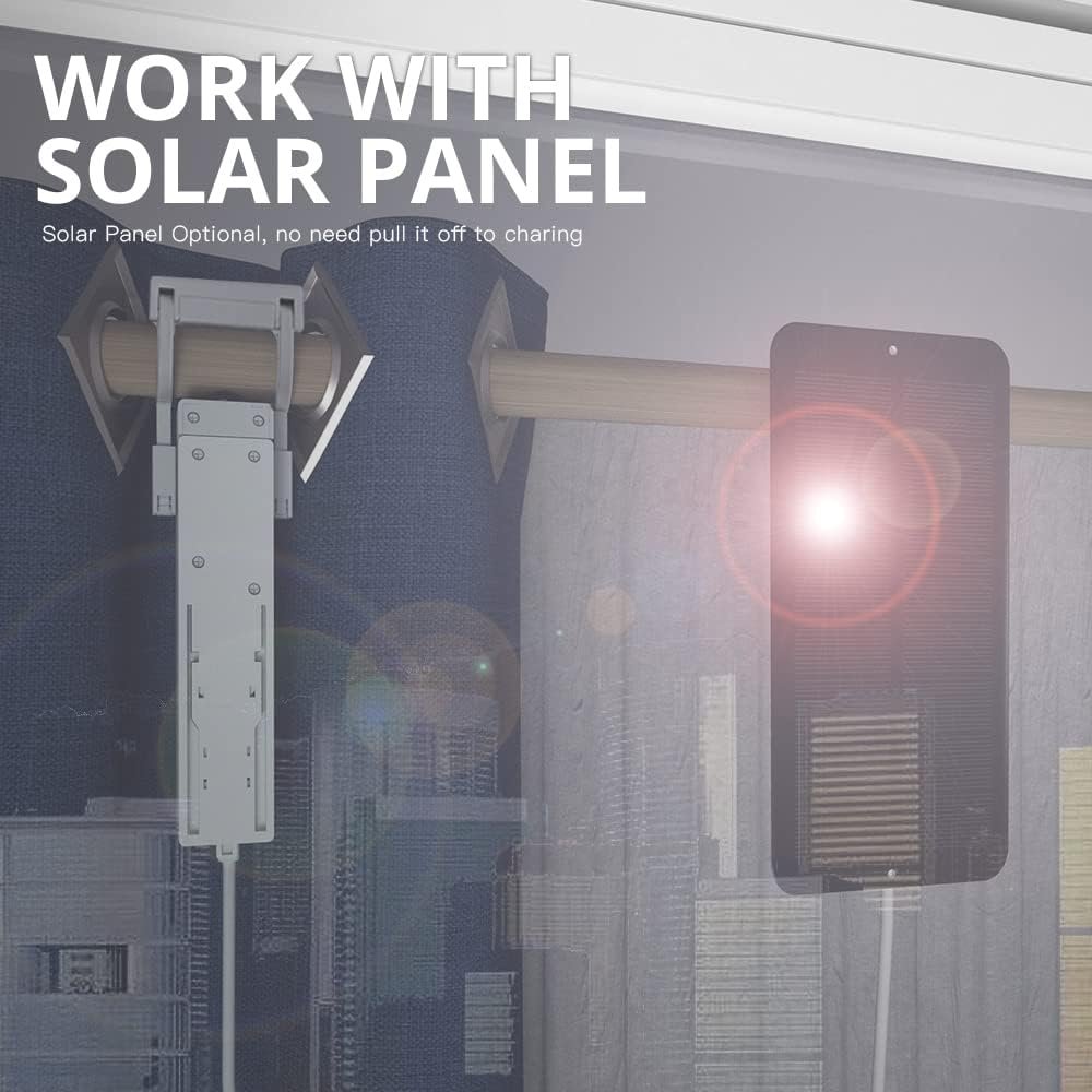 Blindsmart Tuya Zigbee Smart Curtain Motor, Automatic Smart Curtain Opener for Roman Rod I Type Curtains Track, Compatible with Alexa & Google Assistant, Requires Tuya Zigbee Hub (Motor with Remote) - Image 7