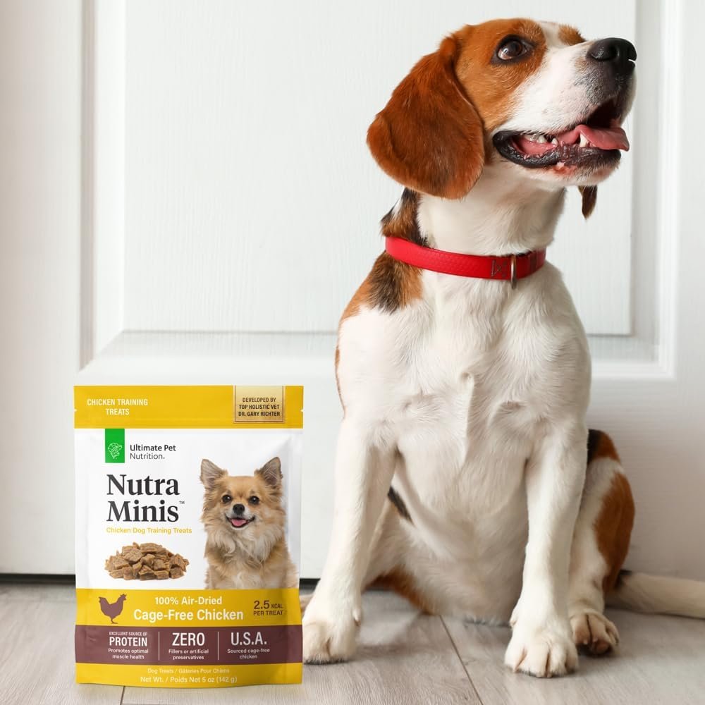 ULTIMATE PET NUTRITION Nutra Minis Dog Air-Dried Training Treats (5 oz) (Chicken) - Image 8