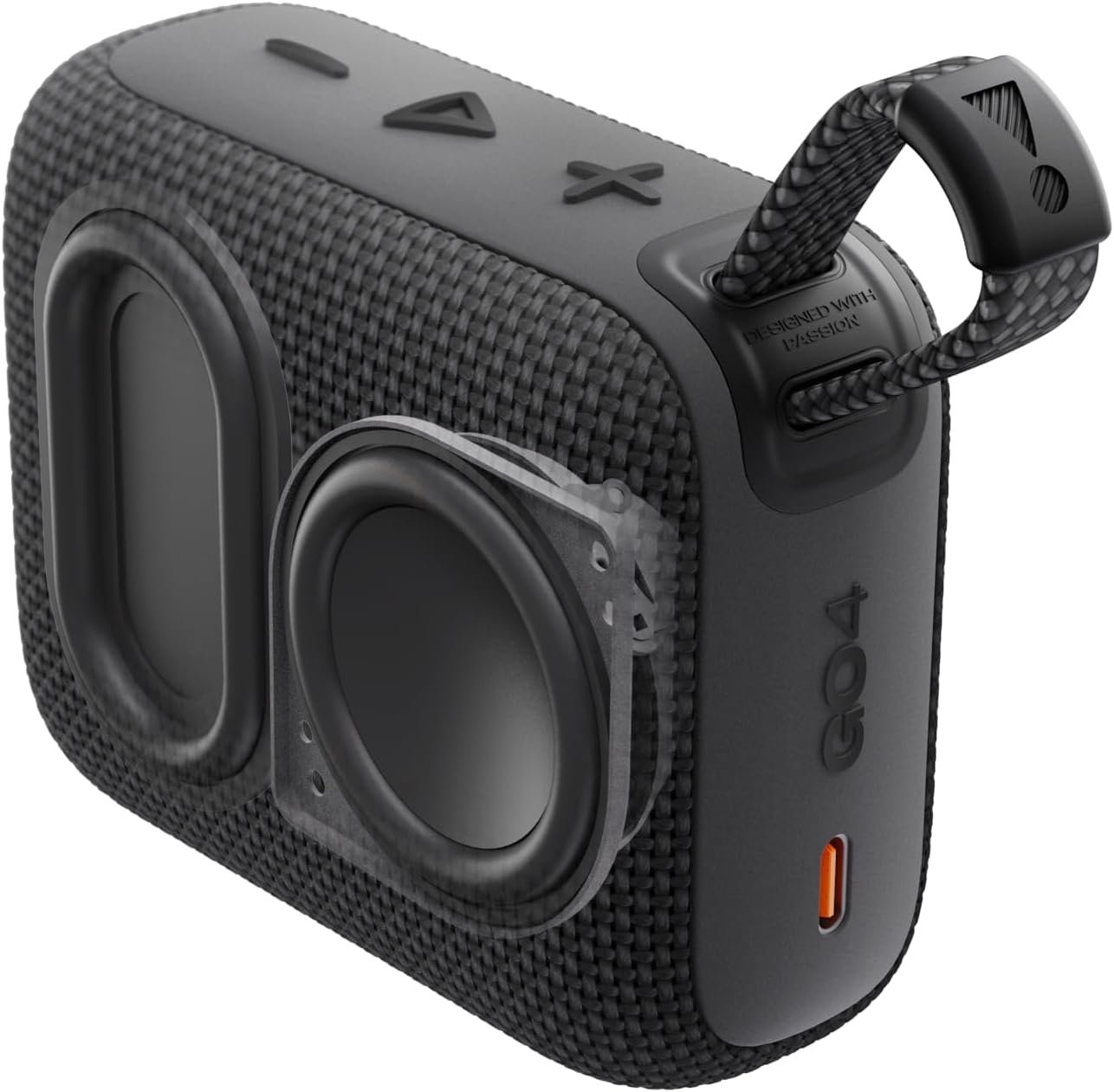 JBL Go 4 - Ultra-Portable, Waterproof and Dustproof Bluetooth Speaker, Big Pro Sound with Punchy bass, 7-Hour Built-in Battery, Made in Part with Recycled Materials (Black) - Image 5