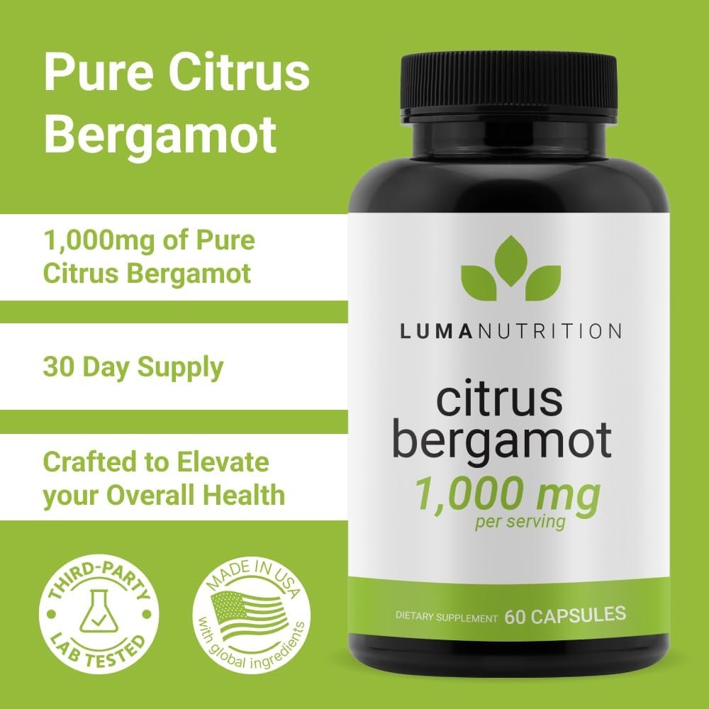 Luma Nutrition Citrus Bergamot 1000mg - Citrus Bergamot Supplement - Made in The USA - Veteran Owned - 60 Capsules - Image 3