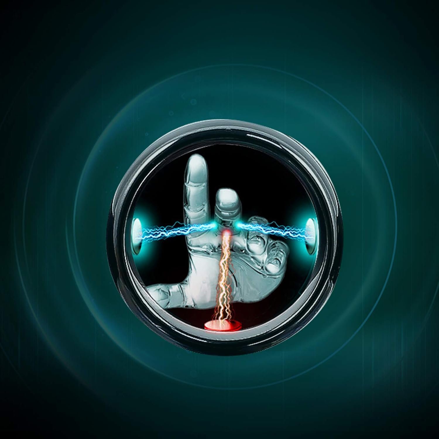 Waterproof Tungsten Steel NFC Forum Type 2 215 496 Bytes Chip Universal for Mobile Phone All-Round Sensing Technology Wearable Smart Ring(Black Gold Tungsten NFC ring-18mm) - Image 8