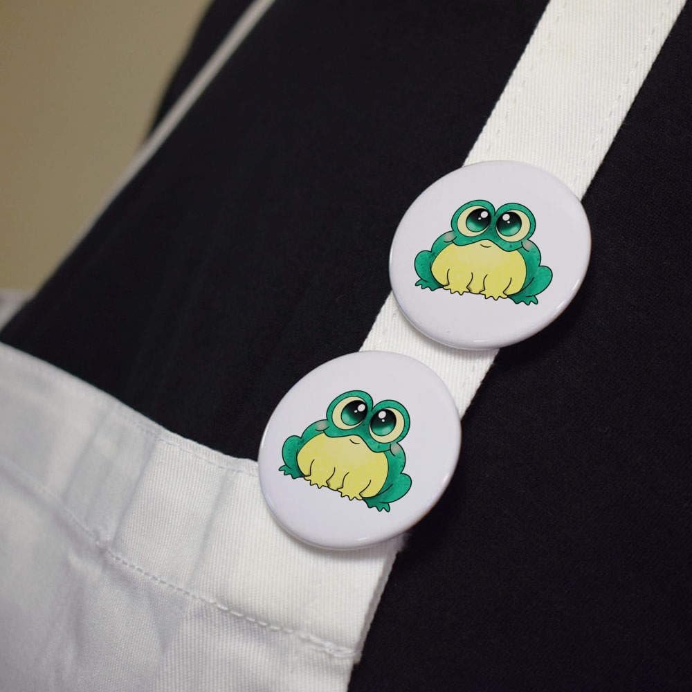 'Chubby Frog' Button Pin Badges (BB048341) - Image 6