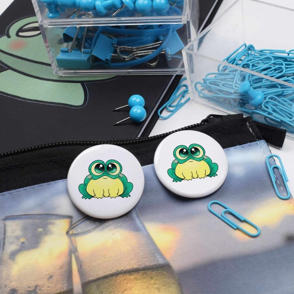 'Chubby Frog' Button Pin Badges (BB048341) - Image 5