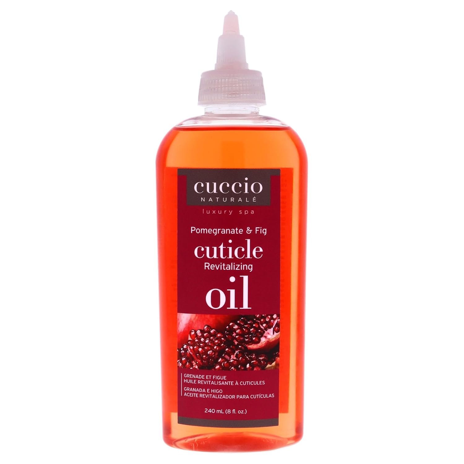 Cuccio Naturale Revitalizing Cuticle Oil - Hydrating Oil For Repaired Cuticles Overnight - Remedy For Damaged Skin And Thin Nails - Paraben Free, Cruelty-Free Formula - Pomegranate And Fig - 8 Oz - Image 2