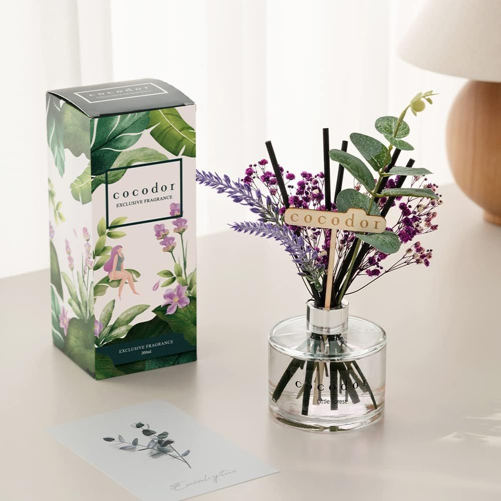 COCODOR Lavender Reed Diffuser/Garden Lavender / 6.7oz(200ml) / 1 Pack/Home Decor & Office Decor, Fragrance and Gifts - Image 7