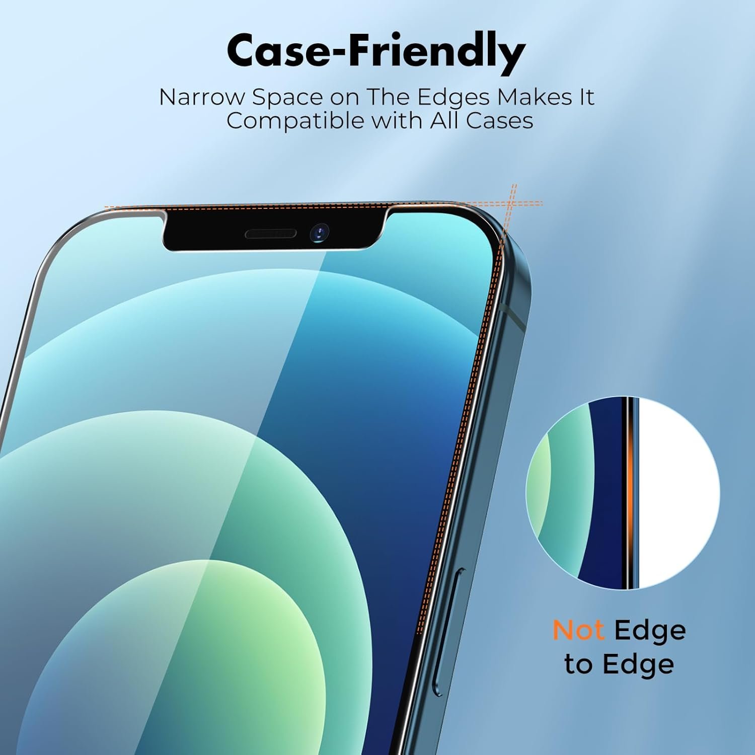 UNBREAKcable Tempered Glass Screen Protector for iPhone 12 and 12 Pro, Pack of 3, 9H Hardness Protective Glass, 2.5D Double Defense Screen Protector, Scratch-Resistant, Anti-Fingerprint and - Image 8