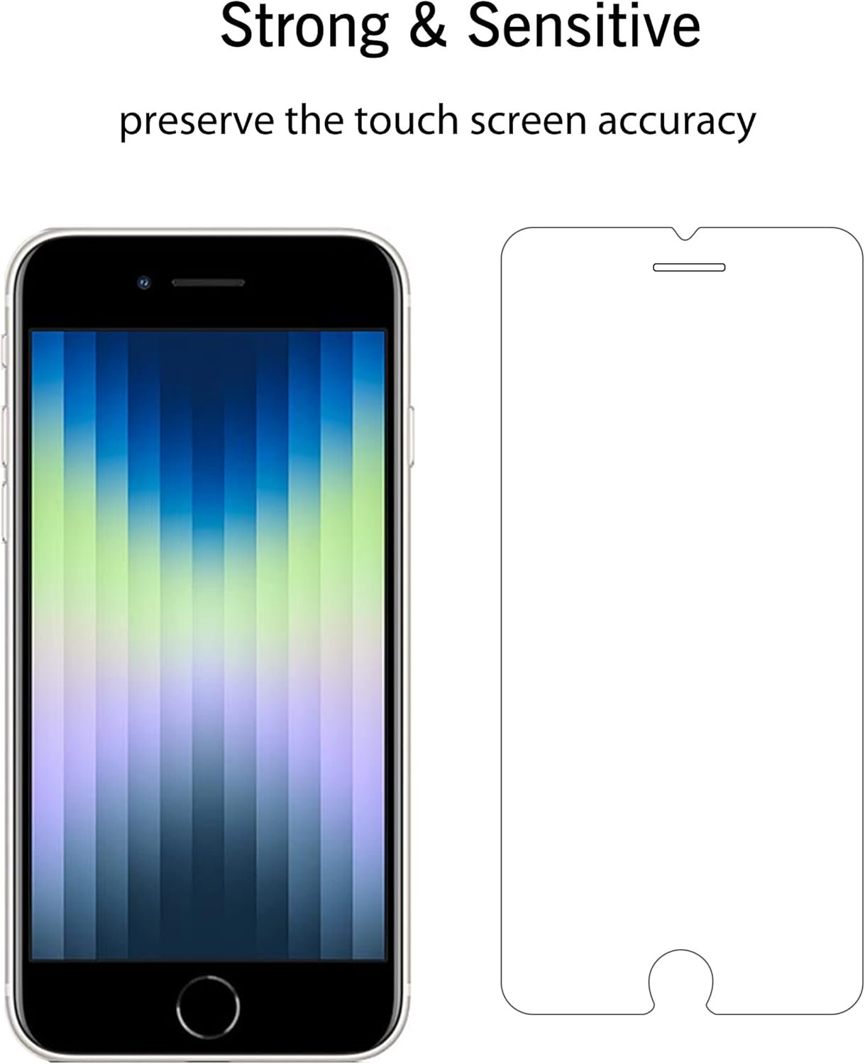 Ailun Screen Protector for iPhone SE 2020 2nd/2022 3rd Generation, iPhone 8,7,6s,6, 4.7-Inch Tempered Glass 0.25mm Case Friendly 3 Pack Clear - Image 6