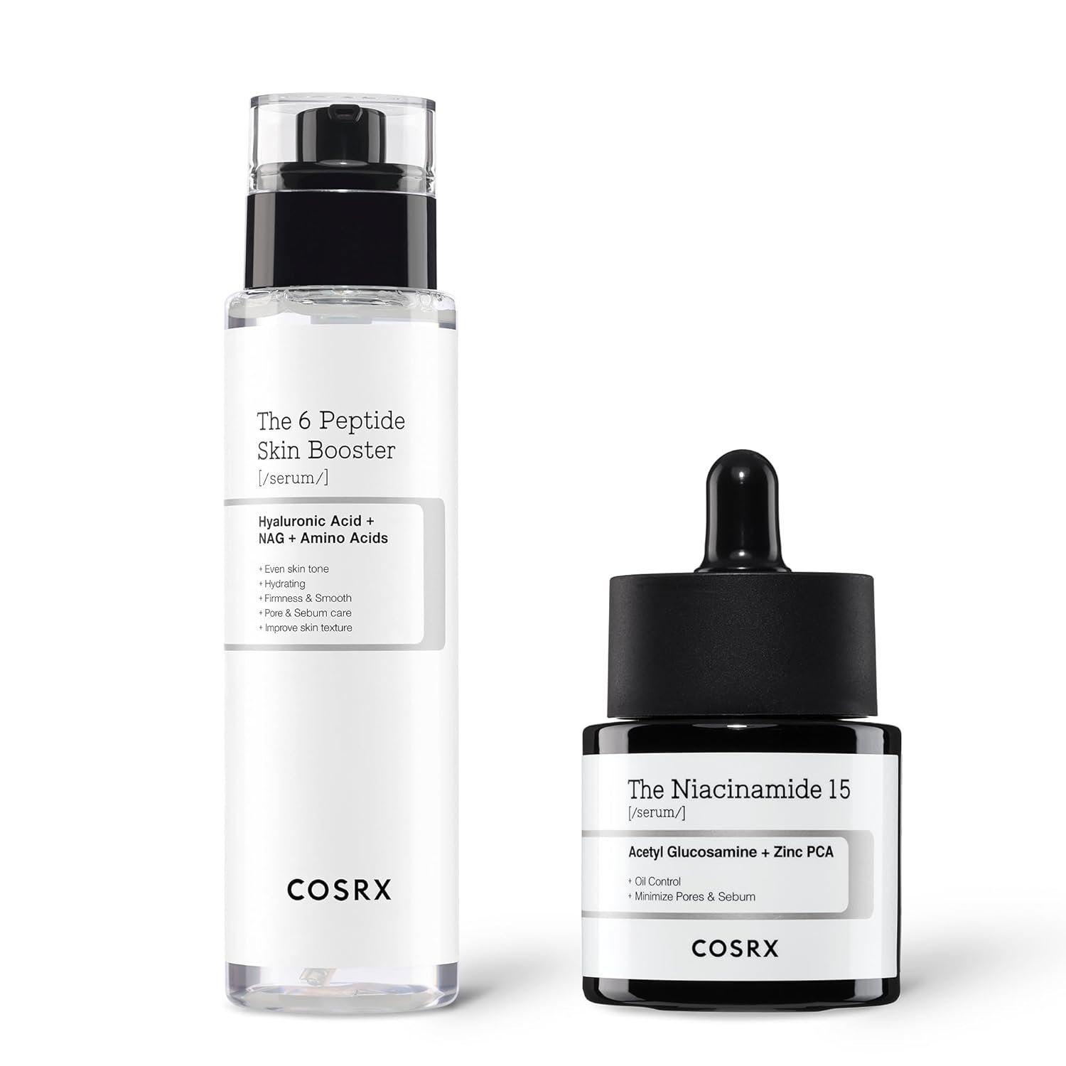 COSRX Niacinamide 15% Peptide Booster Set- Minimize Enlarged Pores and Boost Skin Renewal with 6 Peptides, Korean Skincare - Image 2