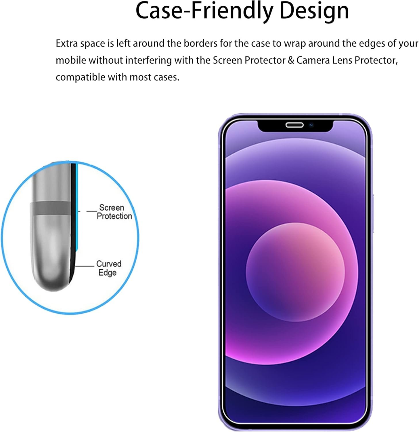 Easy Alignment Frame Designed For iPhone 12 Tempered Glass Screen Protector 2-Pack Camera Lens Protector Film 2-Pack - Image 8