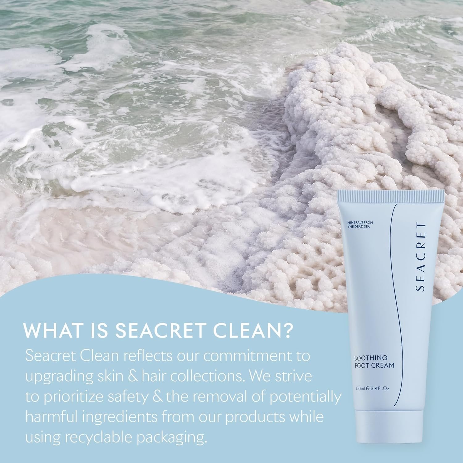 SEACRET Foot Cream - Enriched with Tea Tree Oil, Shea Butter, Cocoa Butter, Olive Oil, and Dead Sea Minerals - Image 7