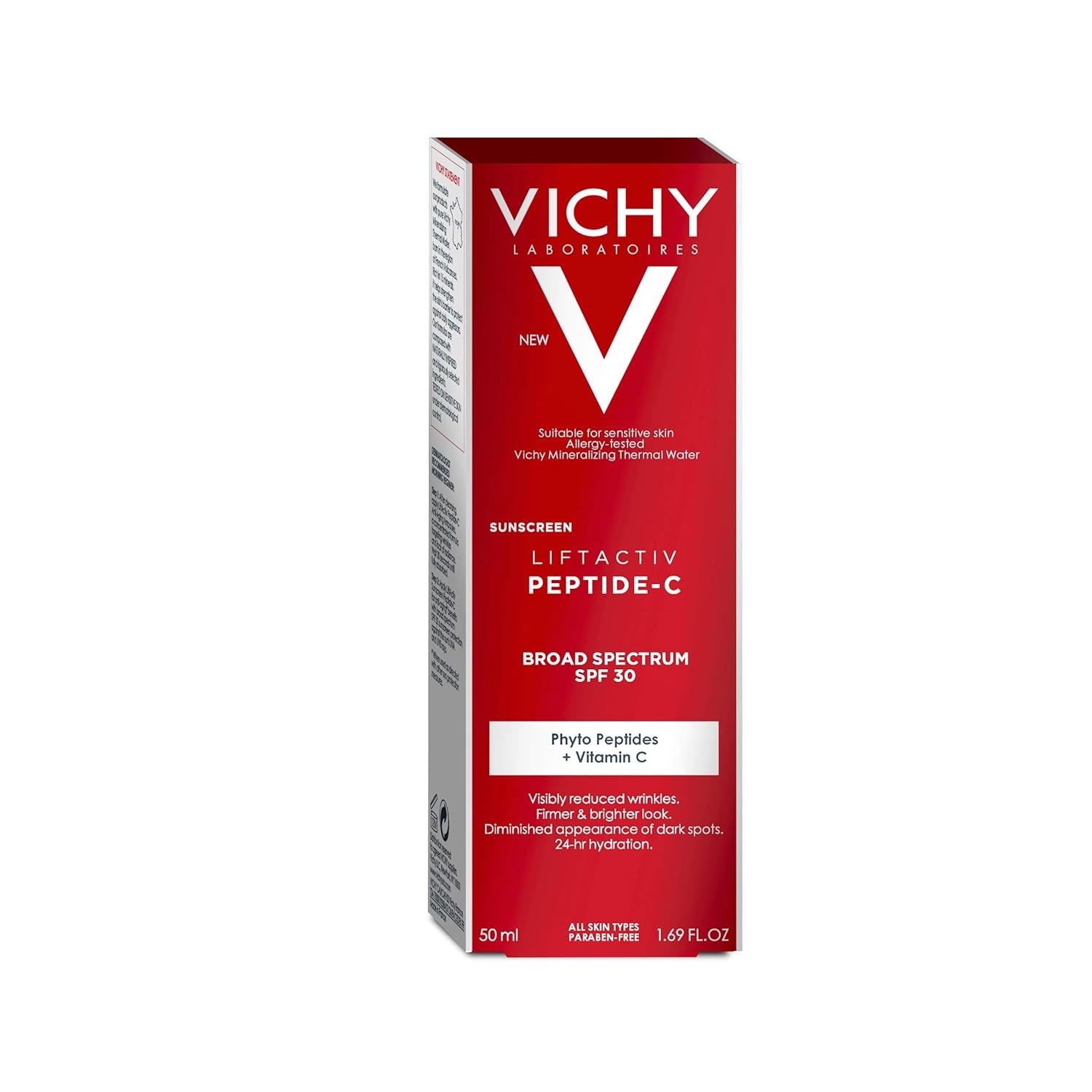 Vichy LiftActiv Sunscreen Peptide-C Face Moisturizer with SPF 30, Anti Aging Face Cream with Peptides & Vitamin C to Brighten & Firm Skin, Reduce Wrinkles & Dark Spots - Image 8