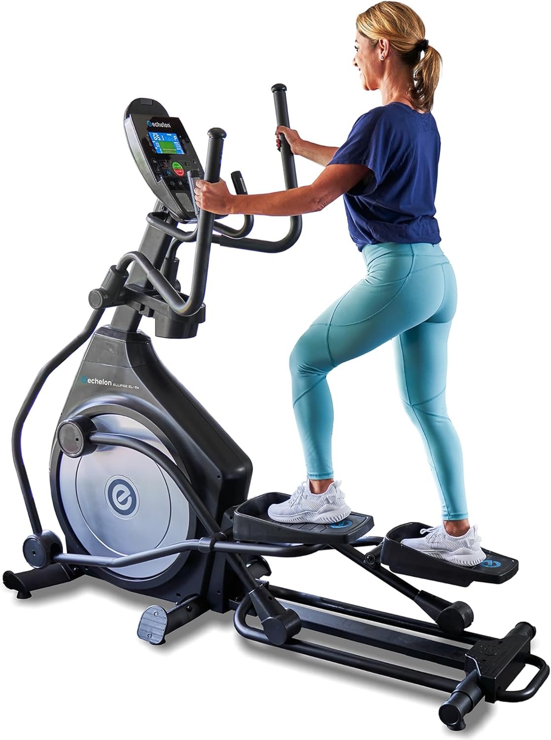 Echelon - Elliptical Exercise Machine - Work Out Equipment for Home Gym - Magnetic Resistance Mechanism - 20 Stride with Single Rail Design - Pre-Programmed LCD Monitor - Convenient Tablet Holder - Image 2