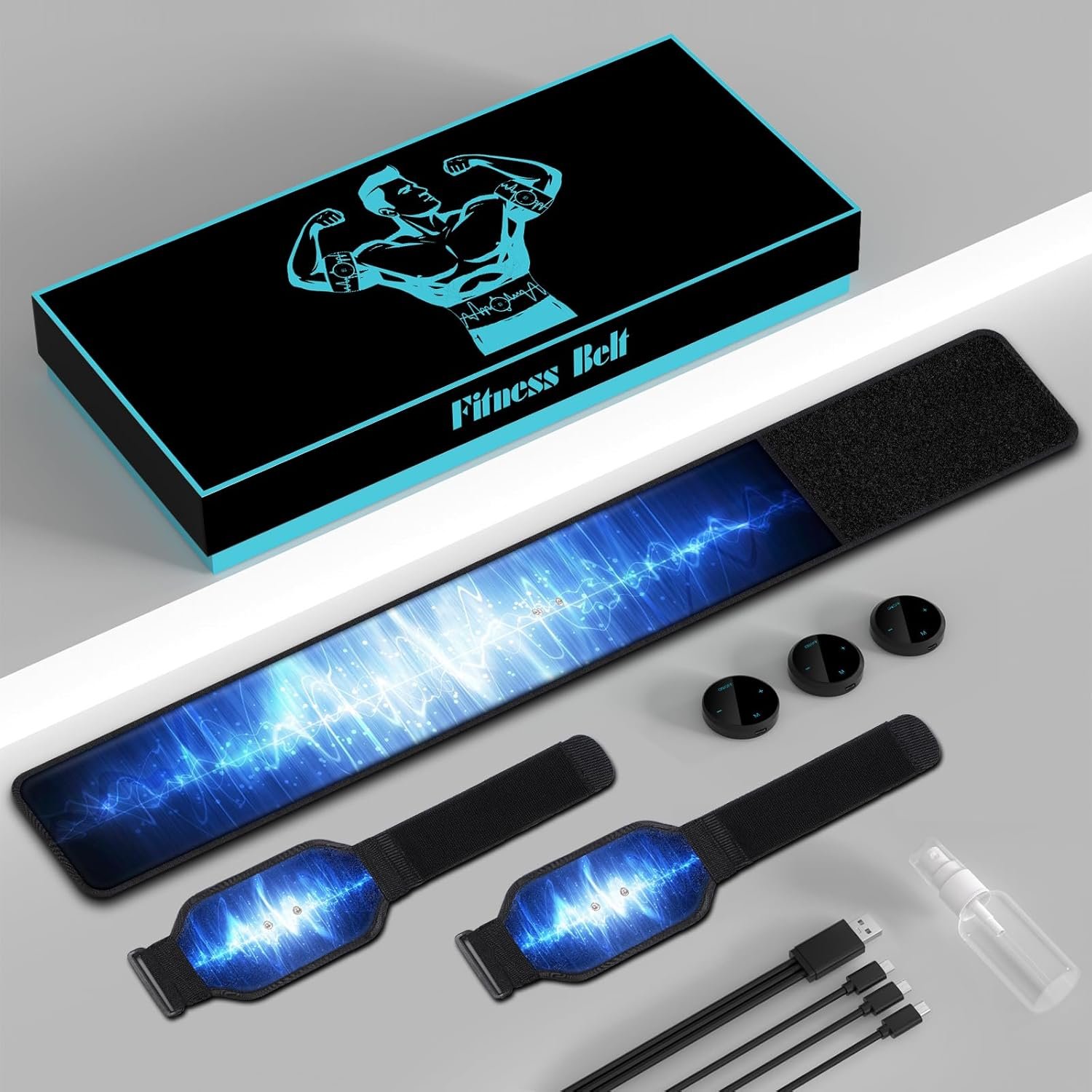 ABS Stimulator, Muscle Machine Workout Equipment, Ab Toning Belt Muscle Toner Fitness Training for Abdomen/Arm/Leg, Ab Trainer for Home Body Shape - Image 7