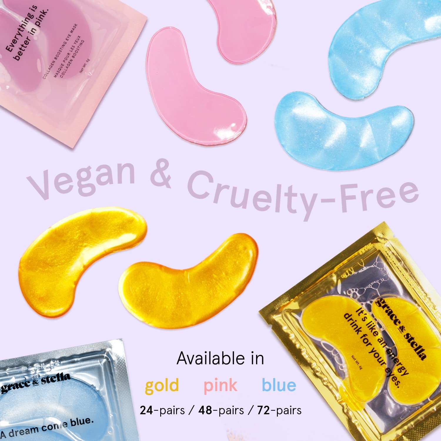 grace & stella Under Eye Mask (Gold, 24 Pairs) Reduce Dark Circles, Puffy Eyes, Undereye Bags, Wrinkles - Gel Under Eye Patches - Gifts for Women - Birthday Gifts for Women - Vegan Cruelty Free - Image 7