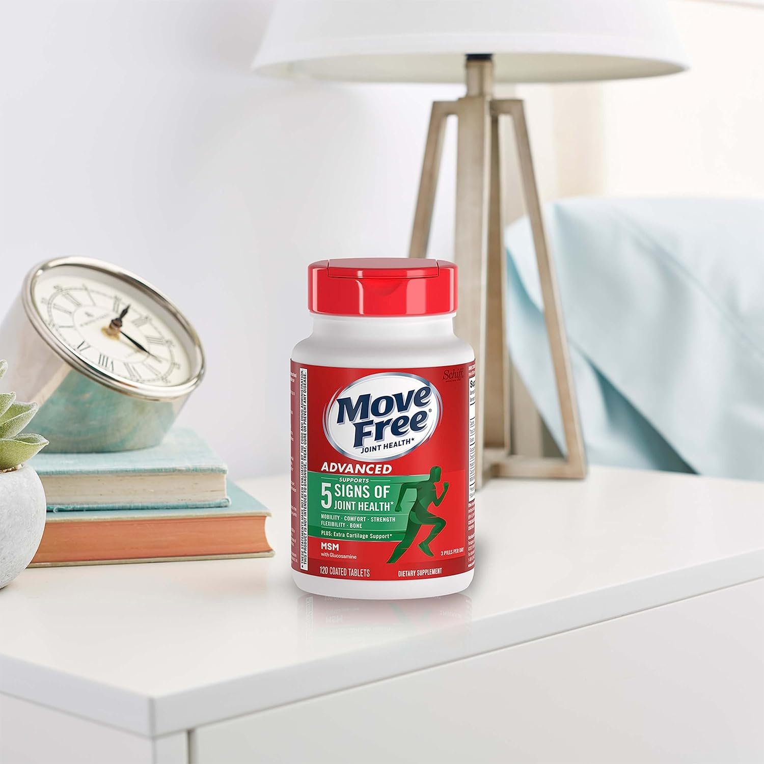 Move Free Advanced Glucosamine Chondroitin MSM Joint Support Supplement, Supports Mobility Comfort Strength Flexibility & Bone - 120 Tablets (40 servings) - Image 13