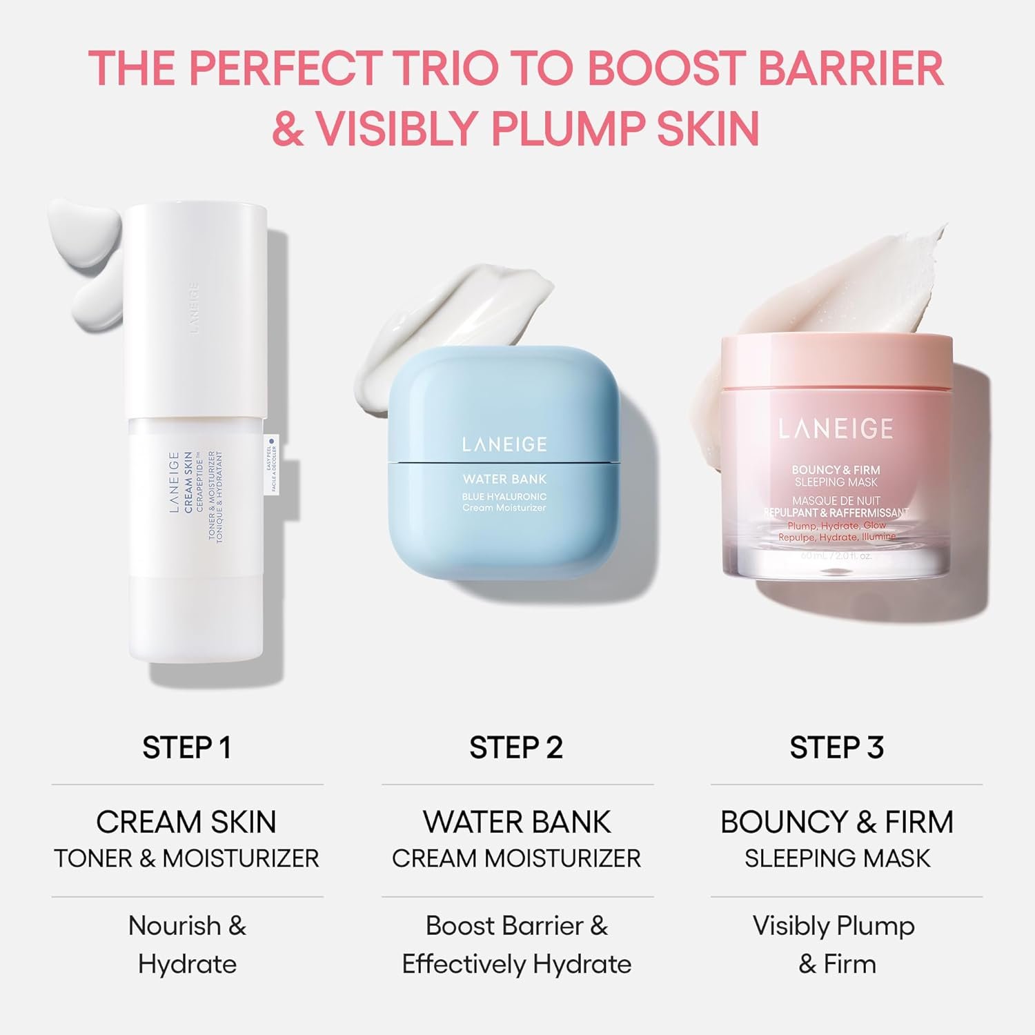 LANEIGE Bouncy and Firm Sleeping Mask: Revitalize, Smooth, Peony & Collagen Complex, Barrier-Boosting Hydration - Image 11