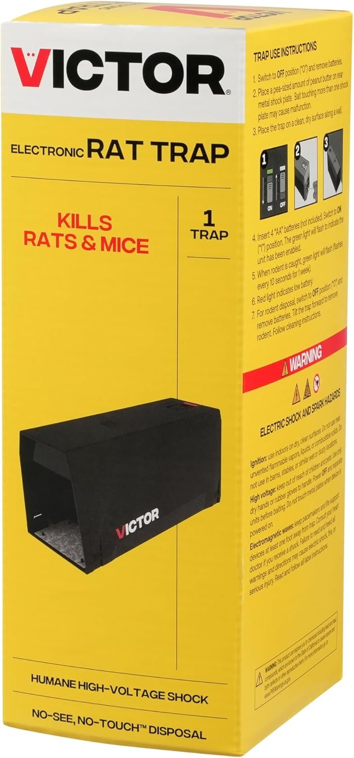 Victor M241B Indoor Electronic Humane Rat and Mouse Trap - No Touch, No See Electric Rat and Mouse Trap - Image 6