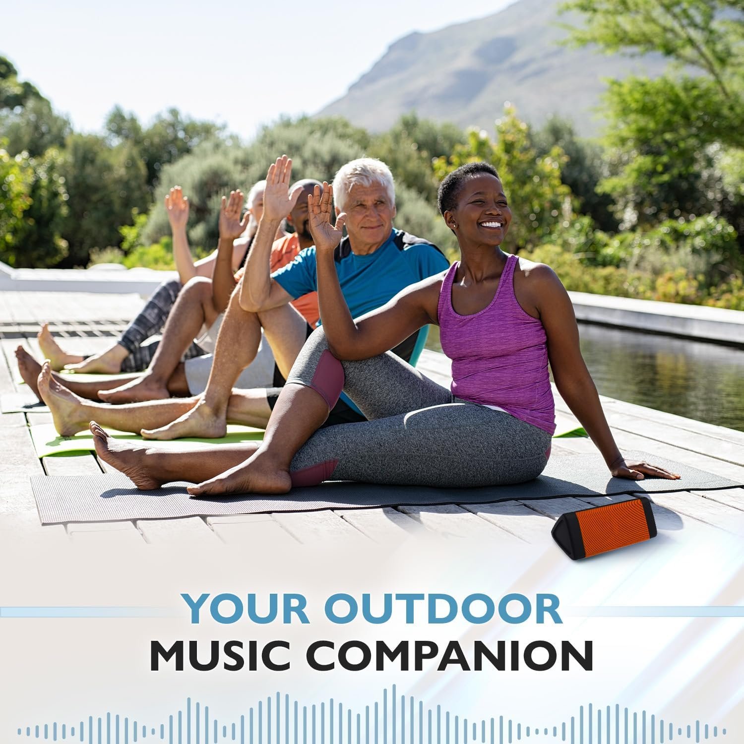 OontZ Angle 3 Bluetooth Speaker, 2 Pack Portable Wireless Bluetooth Speaker, 10 Watts, Crystal Clear Stereo Sound, IPX5 Water Resistant Loud Bluetooth Speakers (Red-Dual) - Image 4