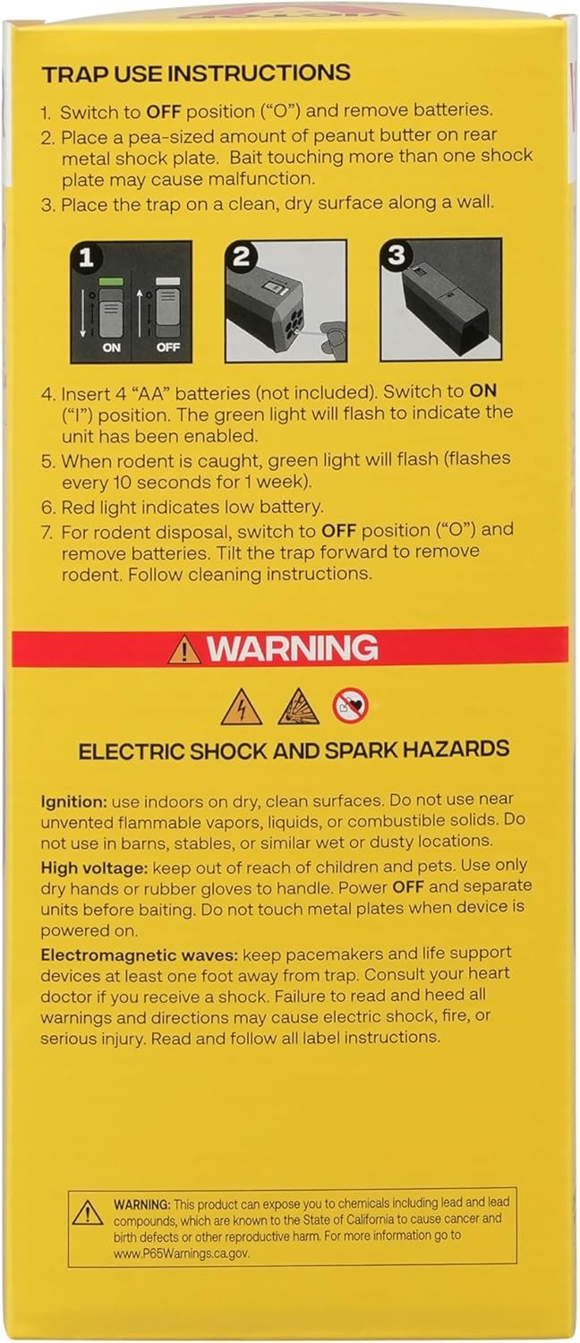 Victor M241B Indoor Electronic Humane Rat and Mouse Trap - No Touch, No See Electric Rat and Mouse Trap - Image 10