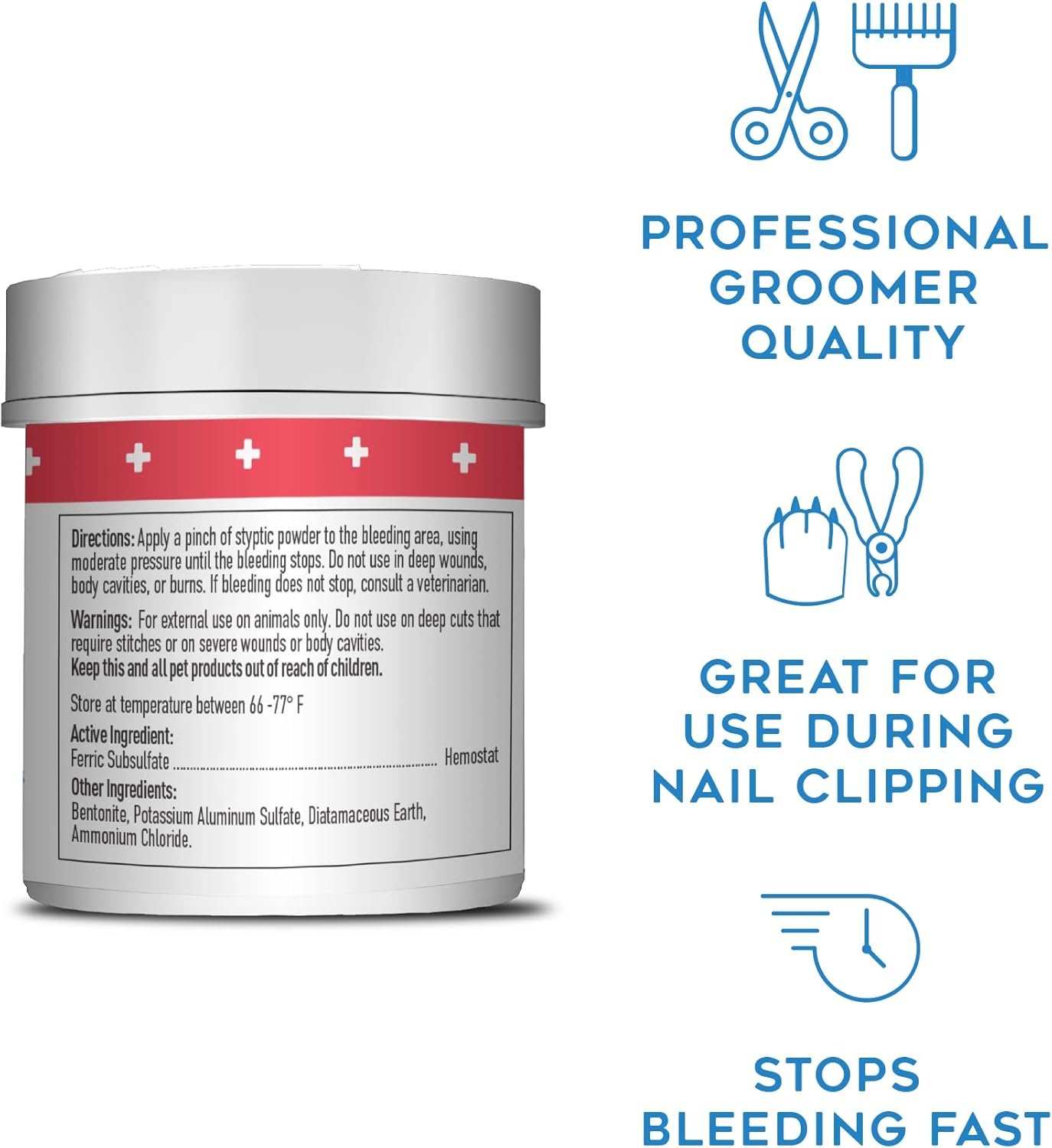 DOGSWELL Remedy+Recovery Styptic Blood Stopper Powder for Dogs & Cats 1.5 oz. Container & Farnam Sulfodene Dog Wound Care Ointment, Relieves Pain & Prevents Infection for Dog Cuts - Image 4