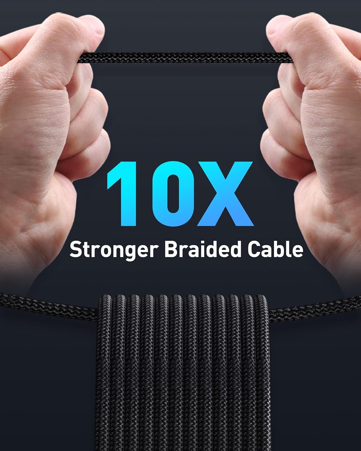 Baseus USB C Cable, 100W PD 5A QC 4.0 Fast Charging USB C to USB C Cable, Zinc Alloy Nylon Braided USB Type C Charger Cable for iPhone 16 15 Pro Plus Pro Max, MacBook, iPad Pro/Mini, Samsung S23/S22+ - Image 8