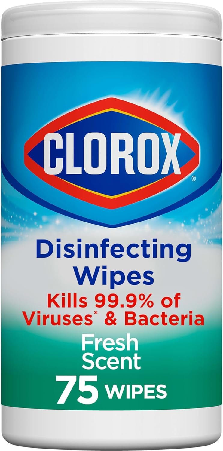Clorox Disinfecting Wipes, Bleach Free Cleaning Wipes, Fresh Scent, 75 Count (Package May Vary) - Image 2