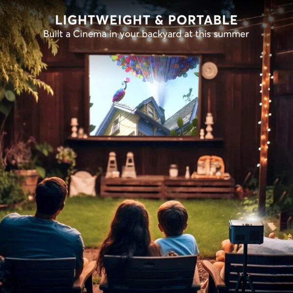 [2s Focus with Remote] PANSEBA 4K Projector, Native 1080P Bluetooth Projector, Portable Outdoor Movie Projector, Mini Projector for Home Theater, Compatible with Smartphone,HDMI,USB,TV Stick - Image 7