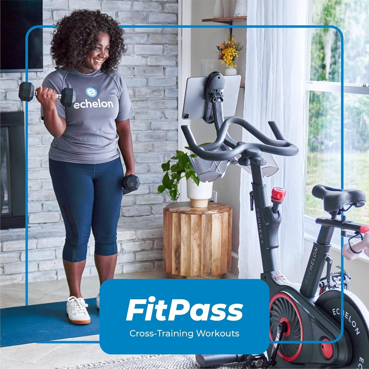 Echelon EX5 Smart Connect Fitness Bike, Black (Renewed Premium) - Image 6