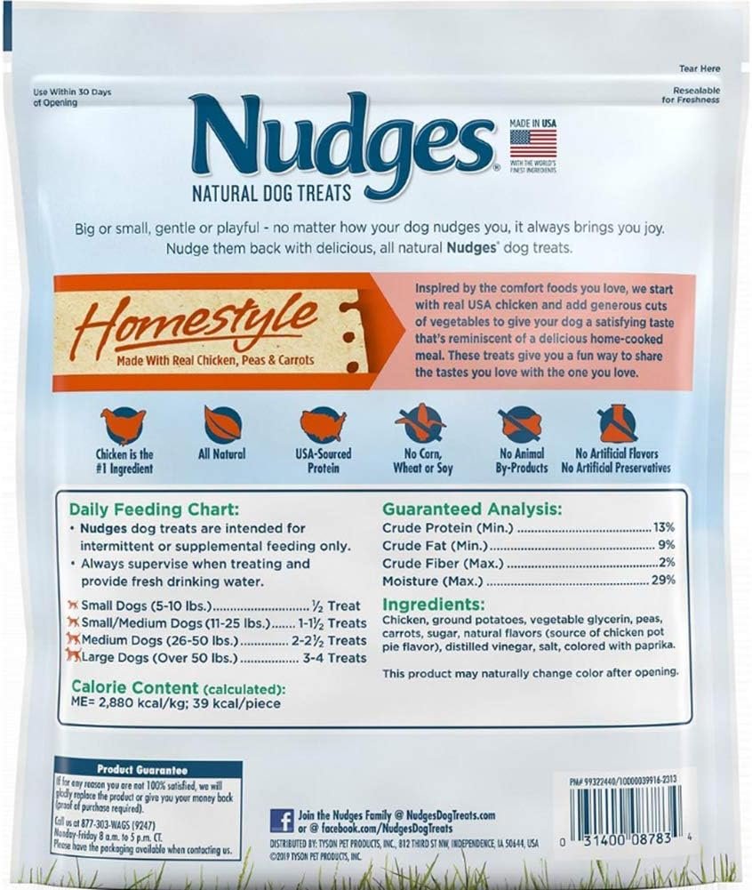 Nudges Natural Dog Treats Homestyle, 40 oz. - Image 3