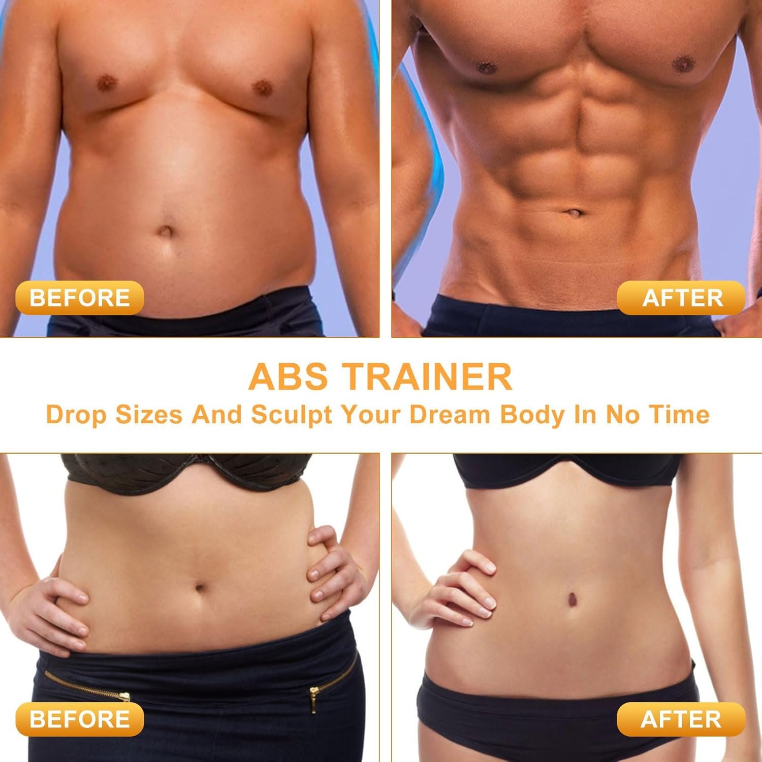 ABS Stimulator, EMS Ab Stimulator for Men & Women – USB Rechargeable Muscle Toner with 12 Modes & 19 Intensity Levels – Portable, Adjustable Waist Trainer for Abdominal, Arm, and Leg Workouts - Image 7