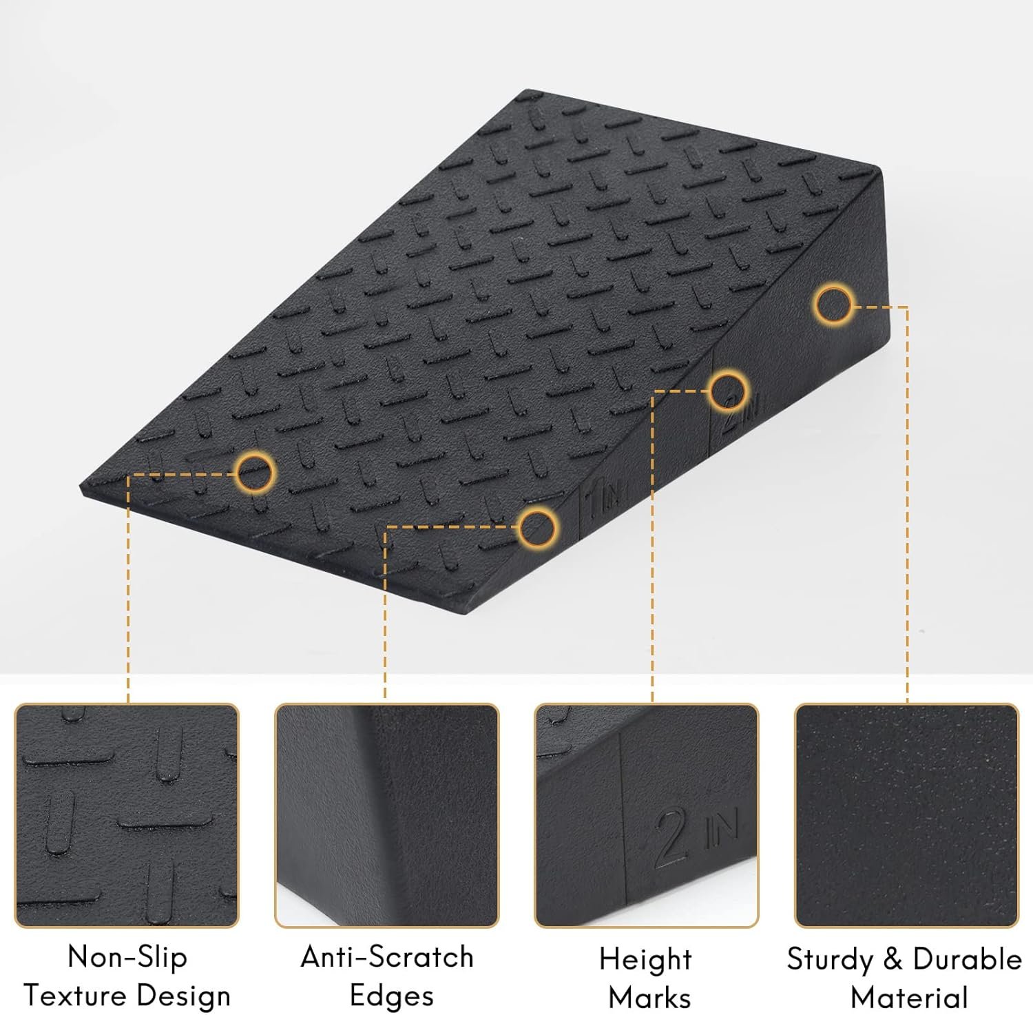 Squat Wedge – Slant Board for Squats Non-Slip Squat Wedge Blocks Improve Squat and Strength Performance Calf Stretcher for Physical Therapy Foot Stretcher - Image 7