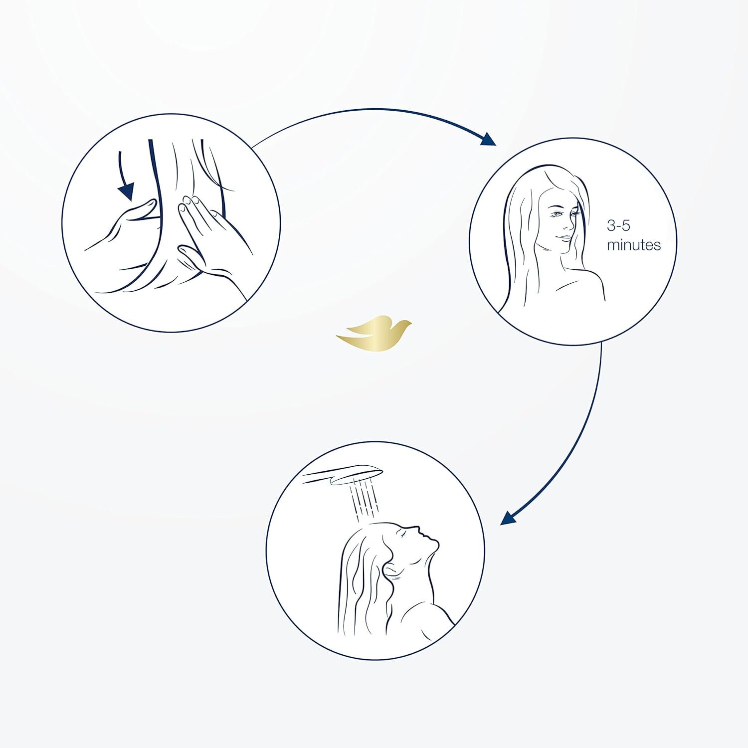 Dove Hair Mask - Strengthening Hair Mask for Damaged Hair and Hair Breakage, Minerals + White Clay, 4 oz, 4 Count - Image 14