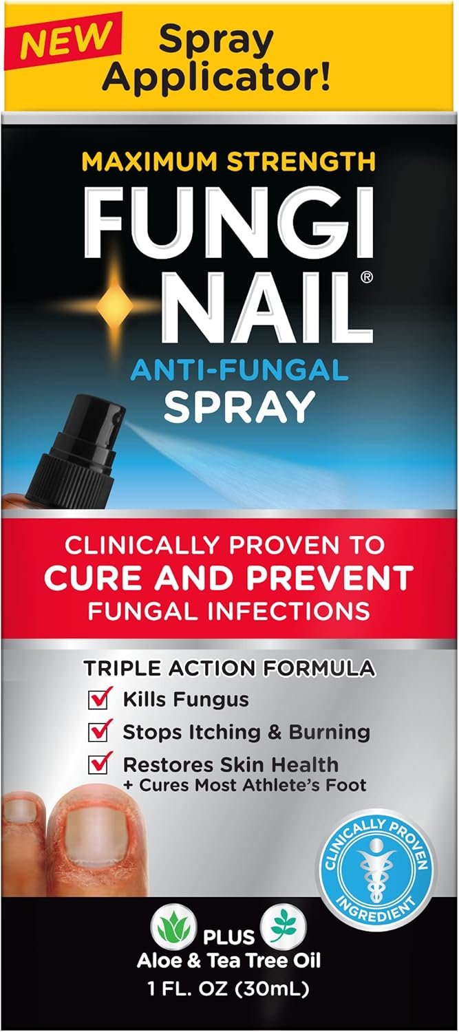 Fungi-Nail Anti-Fungal Foot Spray, Kills Fungus That Can Lead to Nail & Athlete’s Foot with Tolnaftate & Clinically Proven to Cure Infections - 1 Oz - Image 2