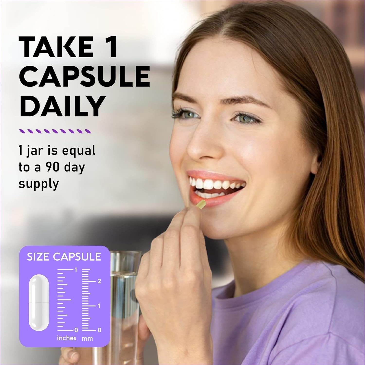 Natural Saffron Supplements - Pure Saffron Extract 88.5 mg - Made in USA - Mood | Focus | Vision | Energy Support - Eye Health for Women & Men - NonGMO Vegan Pills - 90 Powder Capsules, 3 Month Supply - Image 6