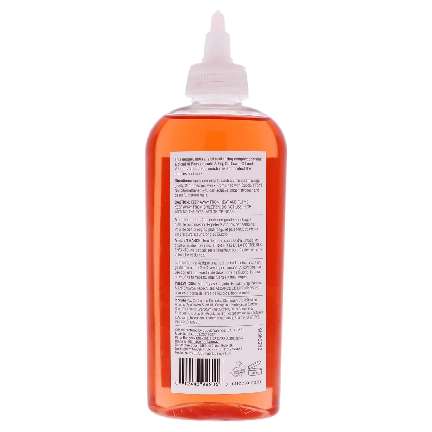 Cuccio Naturale Revitalizing Cuticle Oil - Hydrating Oil For Repaired Cuticles Overnight - Remedy For Damaged Skin And Thin Nails - Paraben Free, Cruelty-Free Formula - Pomegranate And Fig - 8 Oz - Image 3