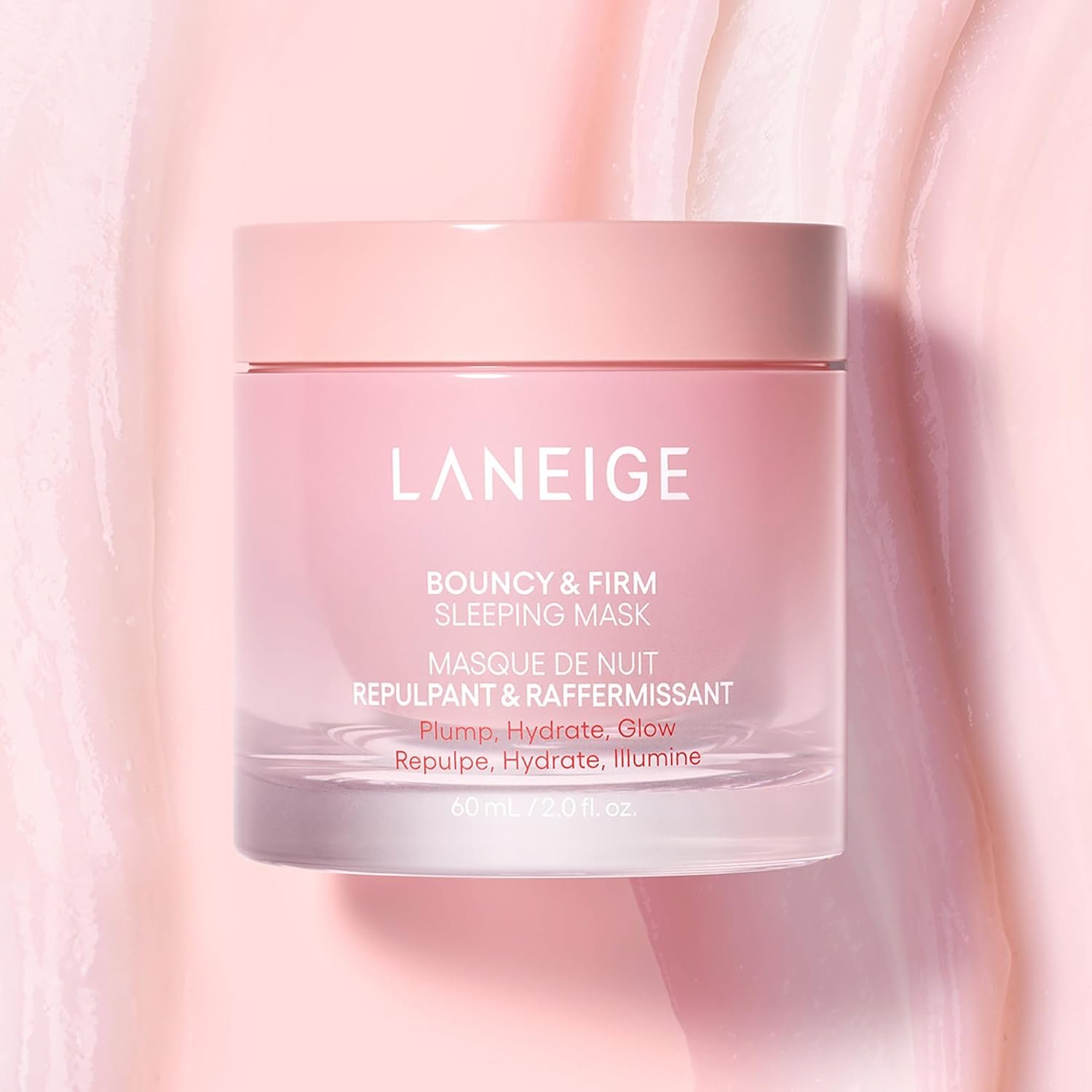 LANEIGE Bouncy and Firm Sleeping Mask: Revitalize, Smooth, Peony & Collagen Complex, Barrier-Boosting Hydration - Image 3