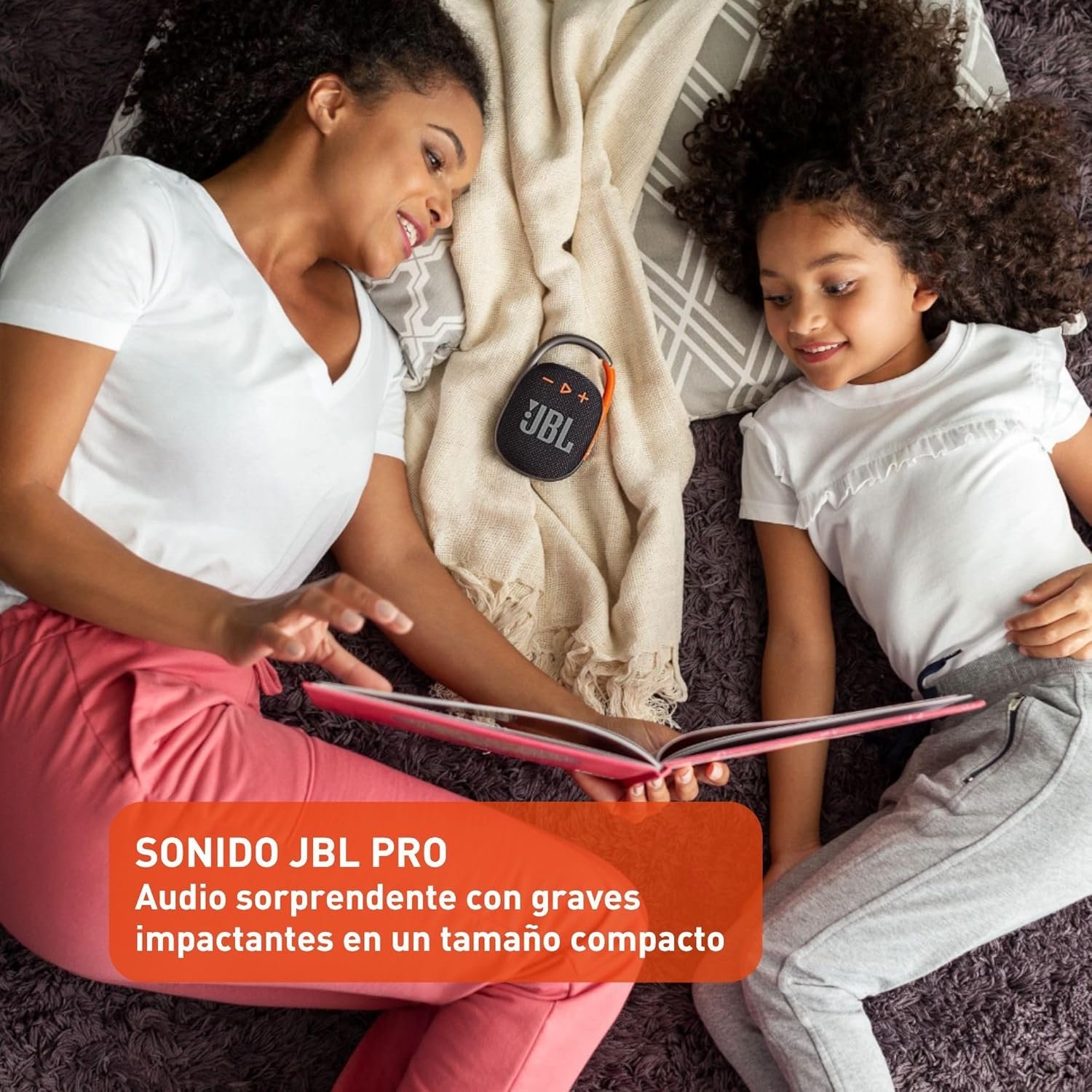 JBL Clip 4, Black/Orange - Portable Bluetooth 5.1 Speaker - Up to 10 Hours of Play - Waterproof & Dust Resistant - Includes Noise & Echo-Canceling Speakerphone - Image 6