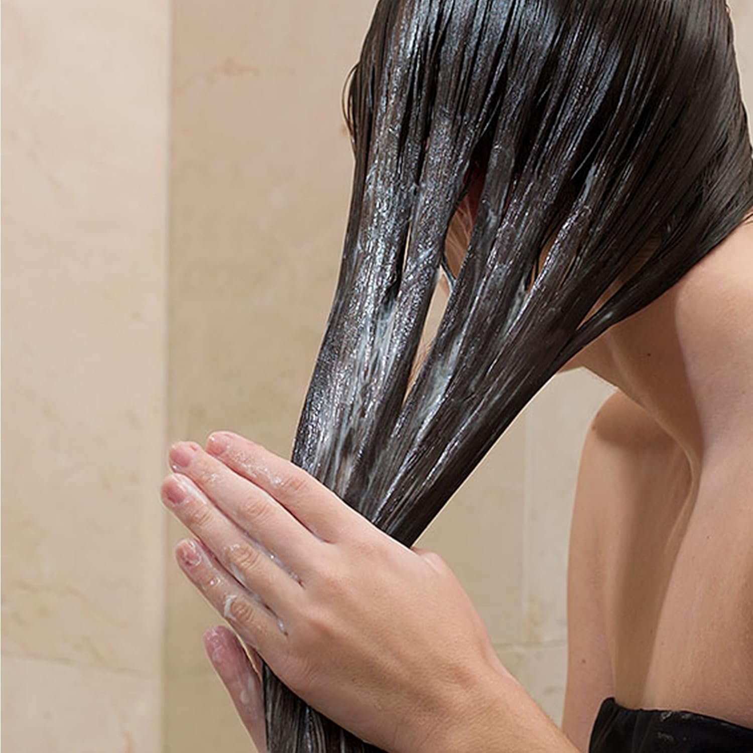 Dove Hair Mask - Strengthening Hair Mask for Damaged Hair and Hair Breakage, Minerals + White Clay, 4 oz, 4 Count - Image 10