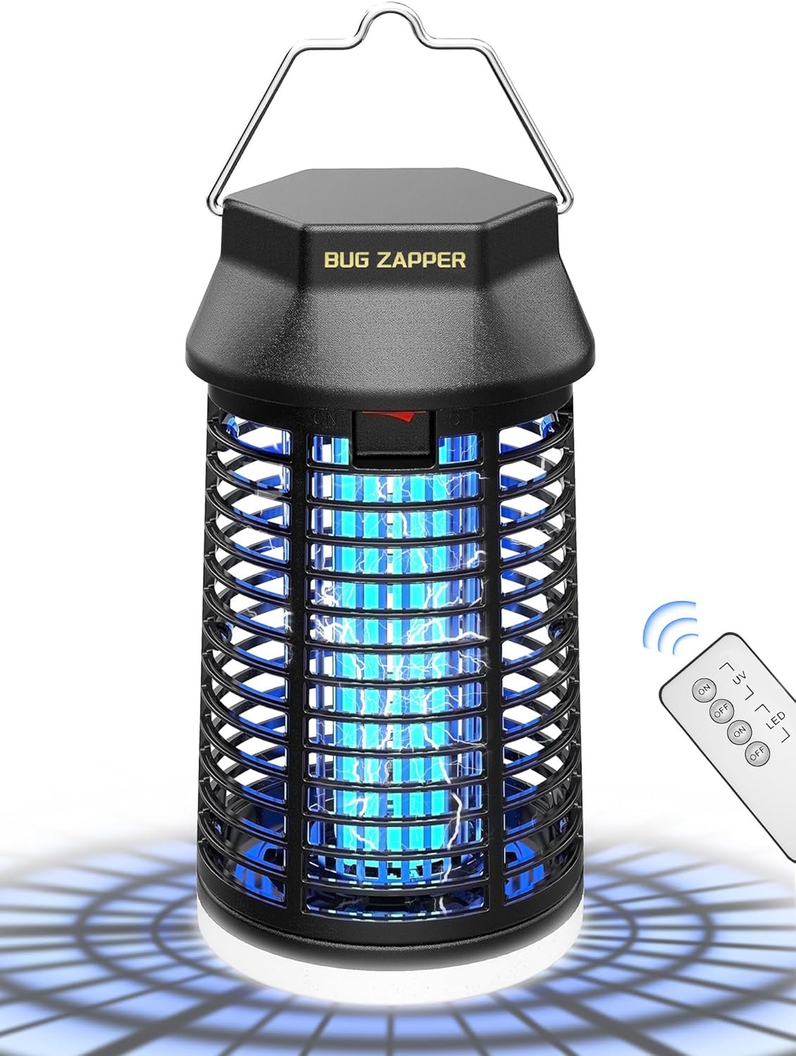 Remote Control Bug Zapper with LED Light, Waterproof Mosquito Zapper Outdoor, Electric Fly Zapper, Insect Killer & Fly Traps for Outside, Patio, Porch, Backyard, Garden - Image 2