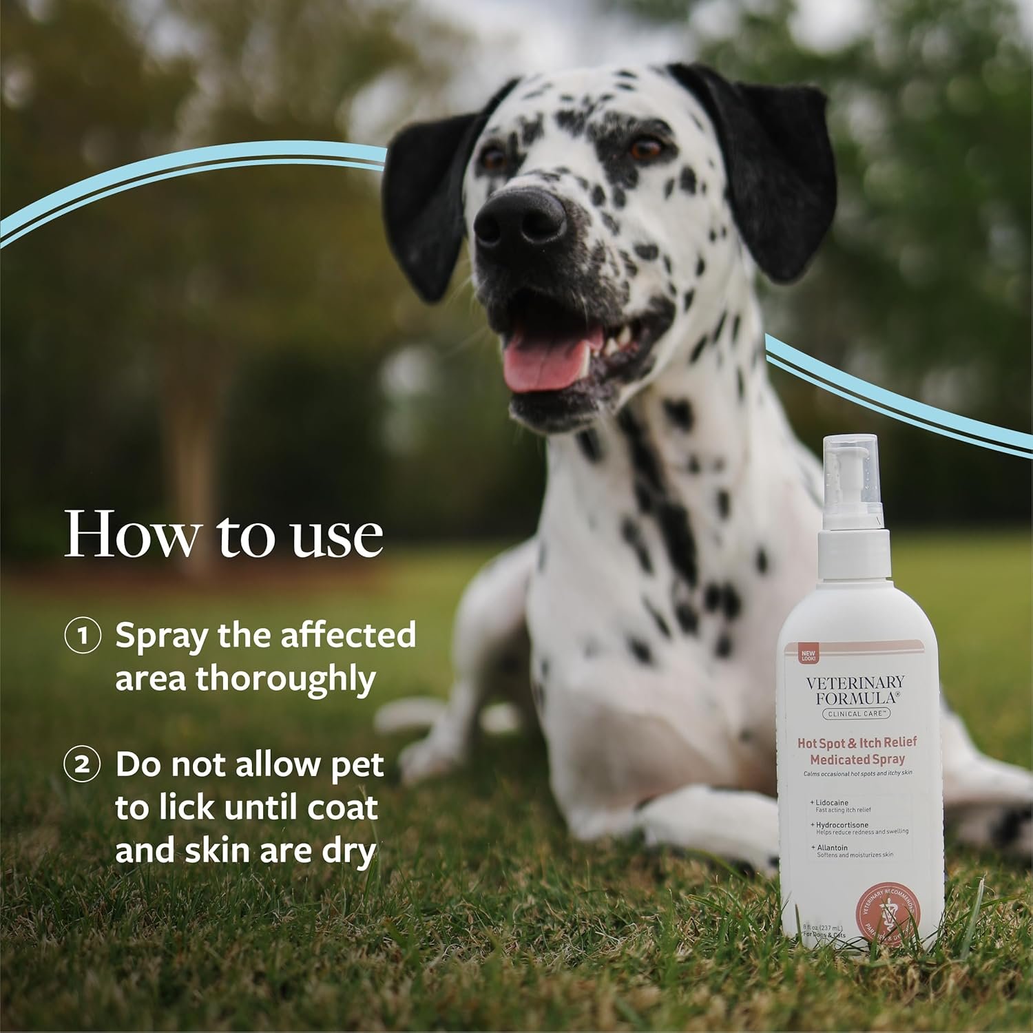 Veterinary Formula Clinical Care Hot Spot & Itch Relief Medicated Spray, 8oz – Easy to Use Spray for Dogs & Cats – Helps Alleviate Sensitive Skin, Scratching, and Licking of Coat - Image 5