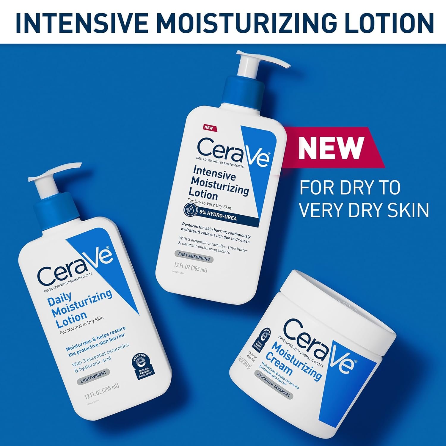 CeraVe Intensive Moisturizing Lotion | Hydro-Urea + Shea Butter | Body Lotion For Dry Skin | Relieves Signs Of Extra Dry Skin | Non Greasy Hydrating Lotion For Rough, Tight, Red & Itchy Skin | 16oz - Image 5
