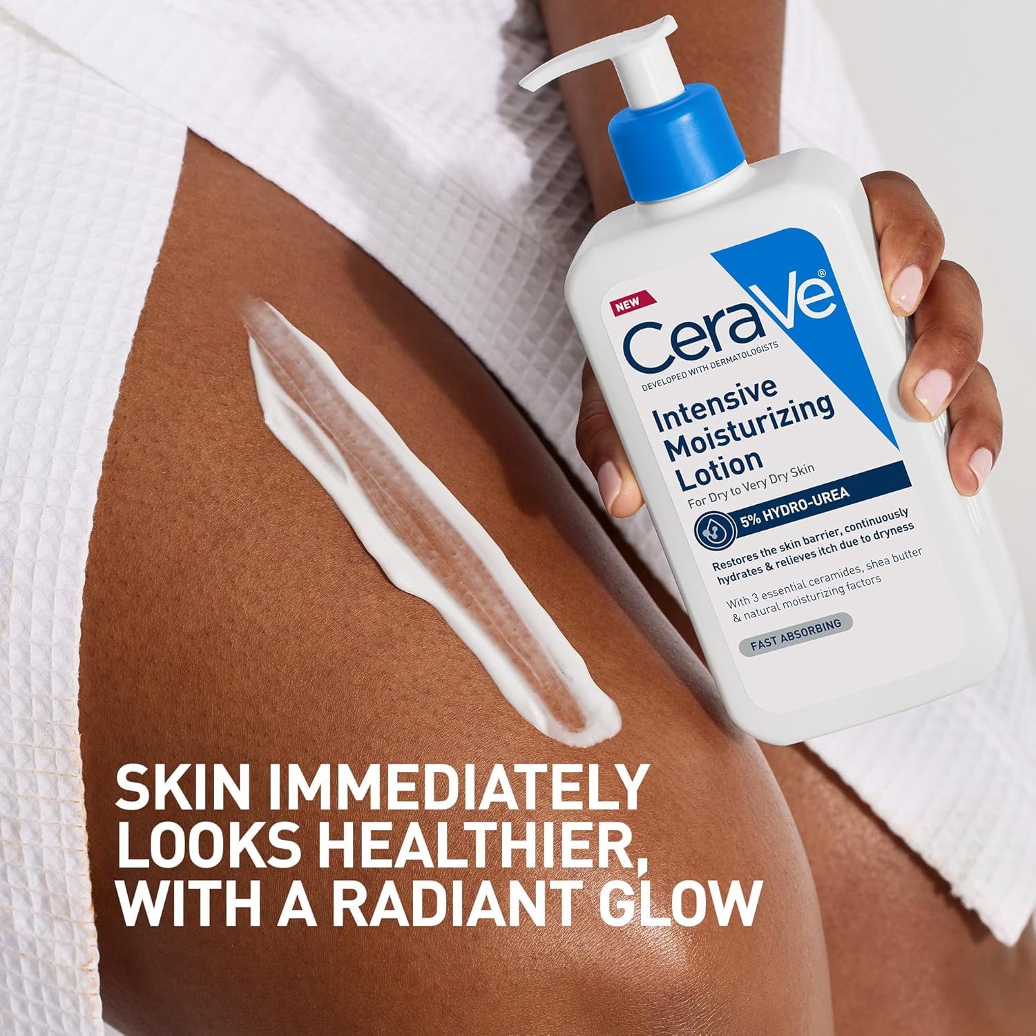 CeraVe Intensive Moisturizing Lotion | Hydro-Urea + Shea Butter | Body Lotion For Dry Skin | Relieves Signs Of Extra Dry Skin | Non Greasy Hydrating Lotion For Rough, Tight, Red & Itchy Skin | 16oz - Image 6