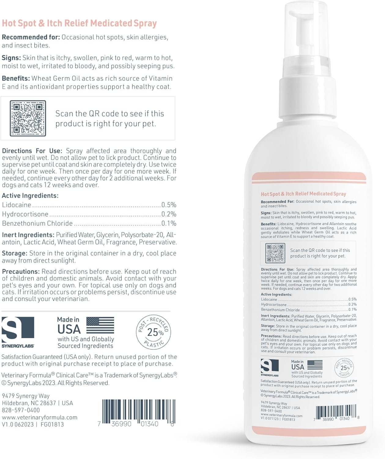 Veterinary Formula Clinical Care Hot Spot & Itch Relief Medicated Spray, 8oz – Easy to Use Spray for Dogs & Cats – Helps Alleviate Sensitive Skin, Scratching, and Licking of Coat - Image 9
