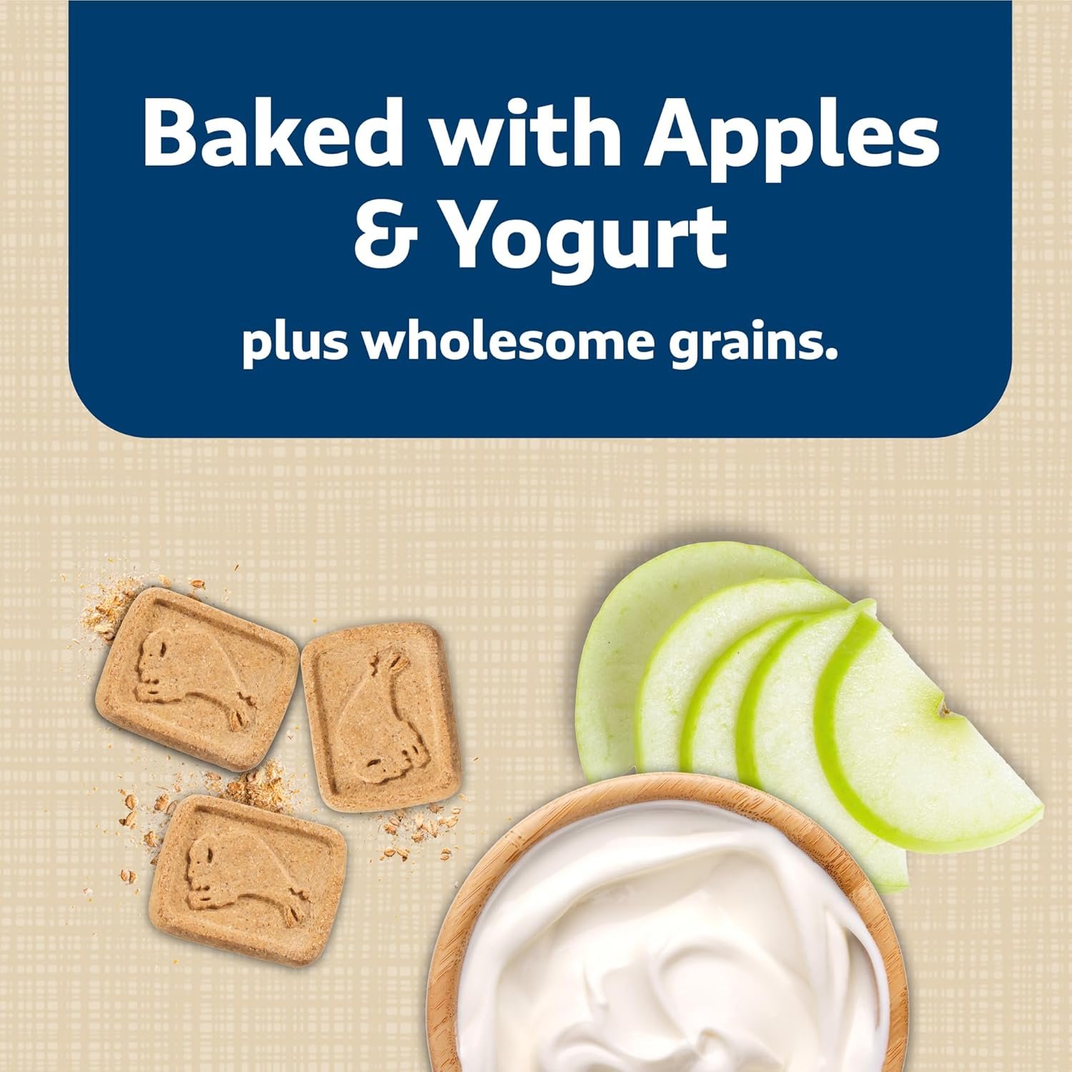 Blue Buffalo Health Bars Natural Crunchy Dog Treats Biscuits, Apple & Yogurt 16-oz Bag - Image 4