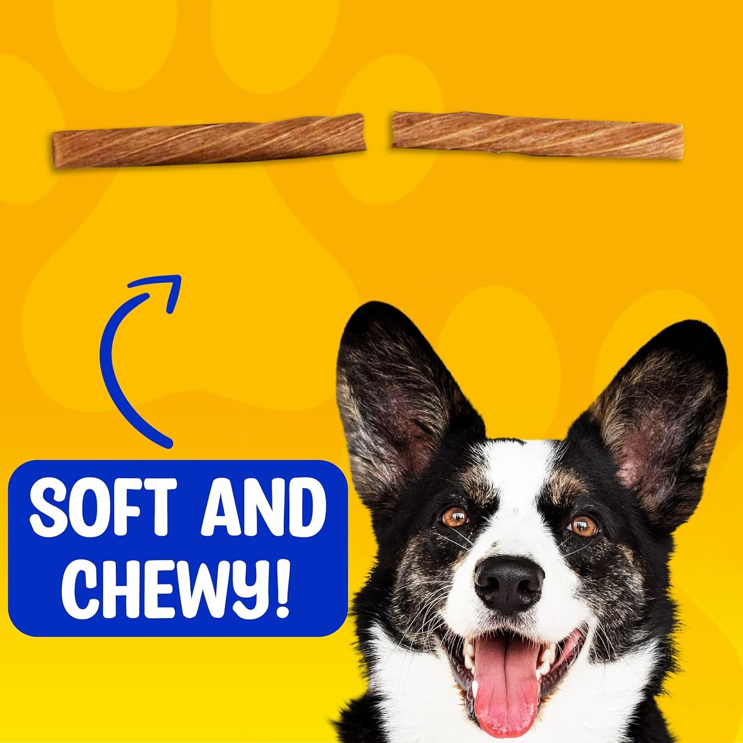 Paw & Pantry 5" Soft & Chewy USA-Chicken Twists - Pack of 50 Rawhide Free Chicken Dog Treats - Grain-Free & Highly Digestible Chewy Sticks for Dogs - Low Fat Dog Treats for Pups - Image 7