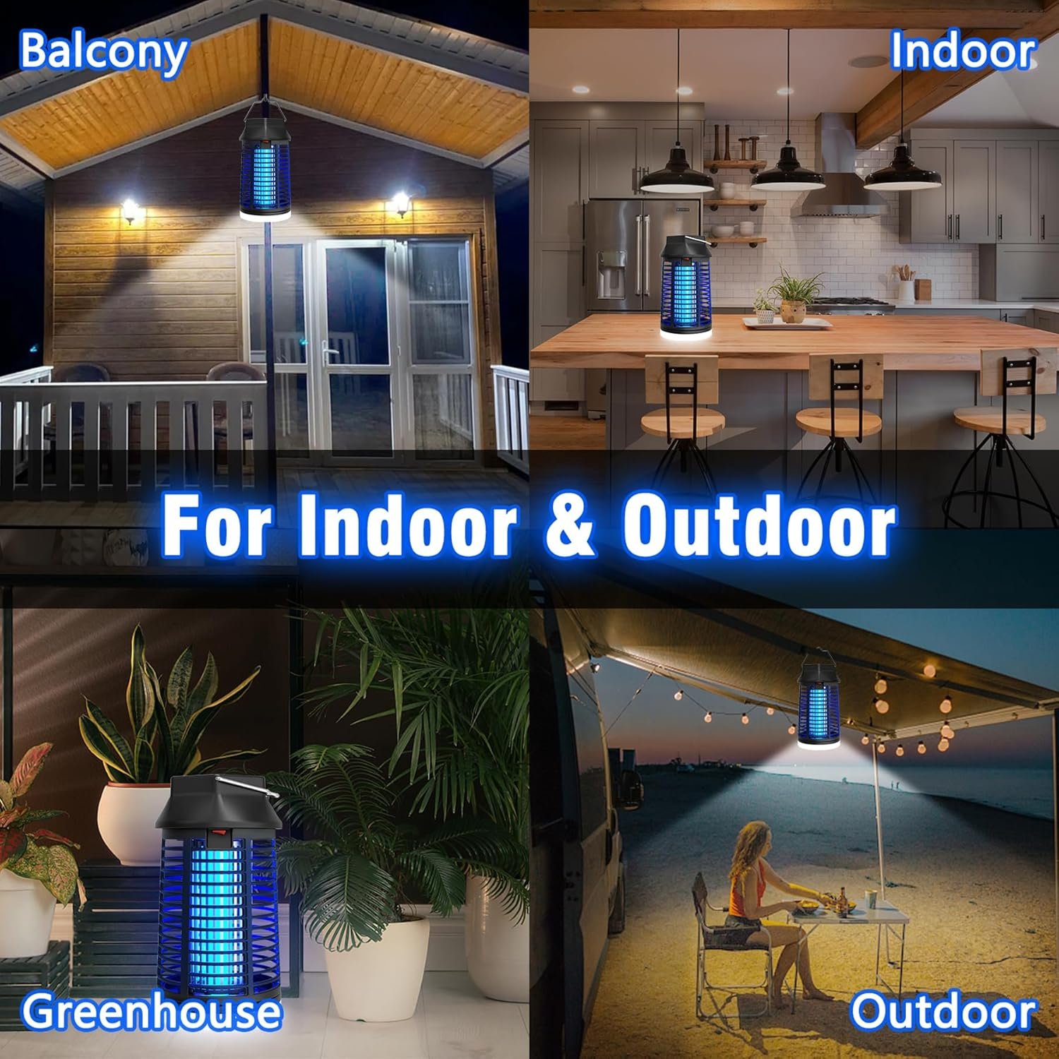 Remote Control Bug Zapper with LED Light, Waterproof Mosquito Zapper Outdoor, Electric Fly Zapper, Insect Killer & Fly Traps for Outside, Patio, Porch, Backyard, Garden - Image 7