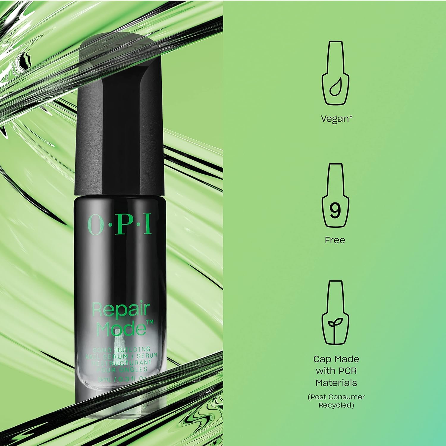 OPI Repair Mode Bond Building Nail Serum, Patented Ulti-Plex Technology ™, Keratin Protein, Clear, 0.3 fl oz + OPI Nail Envy, Nail Strengthening Treatment, Clear, Original, 0.5 fl oz, Vegan Formula - Image 6