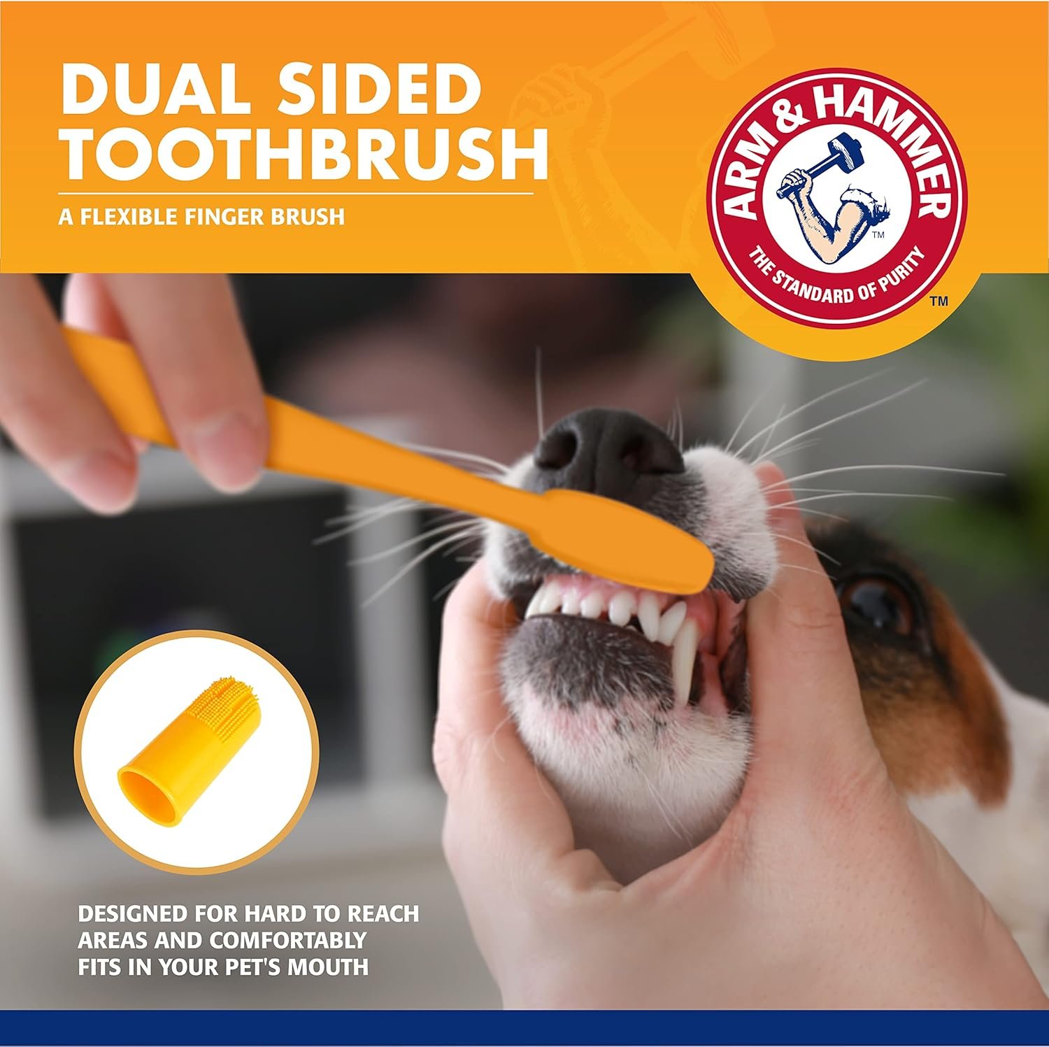 Arm & Hammer for Pets Dog Dental Care Fresh Breath Kit | Includes Arm & Hammer Baking Soda Dog Toothpaste and Dog Toothbrush | Dog Plaque Removal Kit, Mint - Image 5